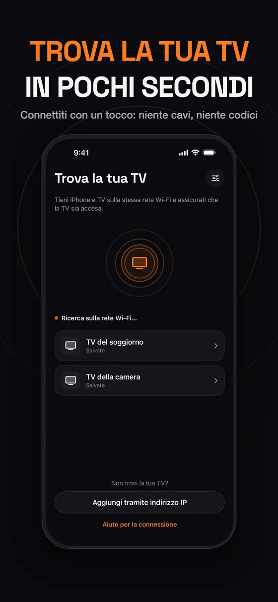 Remo trova in pochi secondi i dispositivi Samsung, LG, Roku e Google TV sulla rete