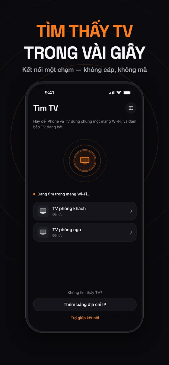 Remo tìm thấy các thiết bị Samsung, LG, Roku và Google TV trong mạng chỉ trong vài giây